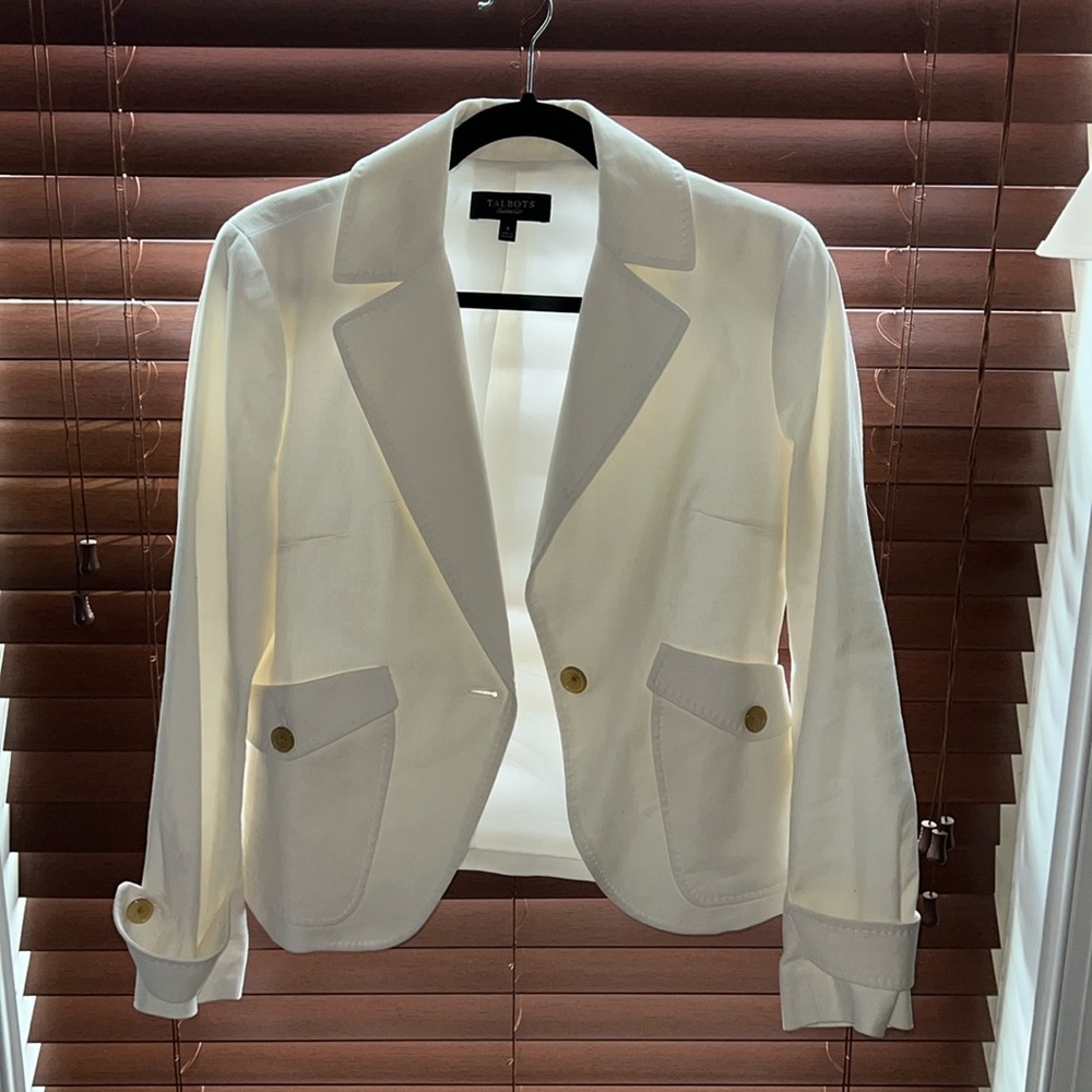 Talbots off white blazer